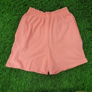 Vintage 80s MOD High-Rise Paperbag Shorts Womens XS/S Peach